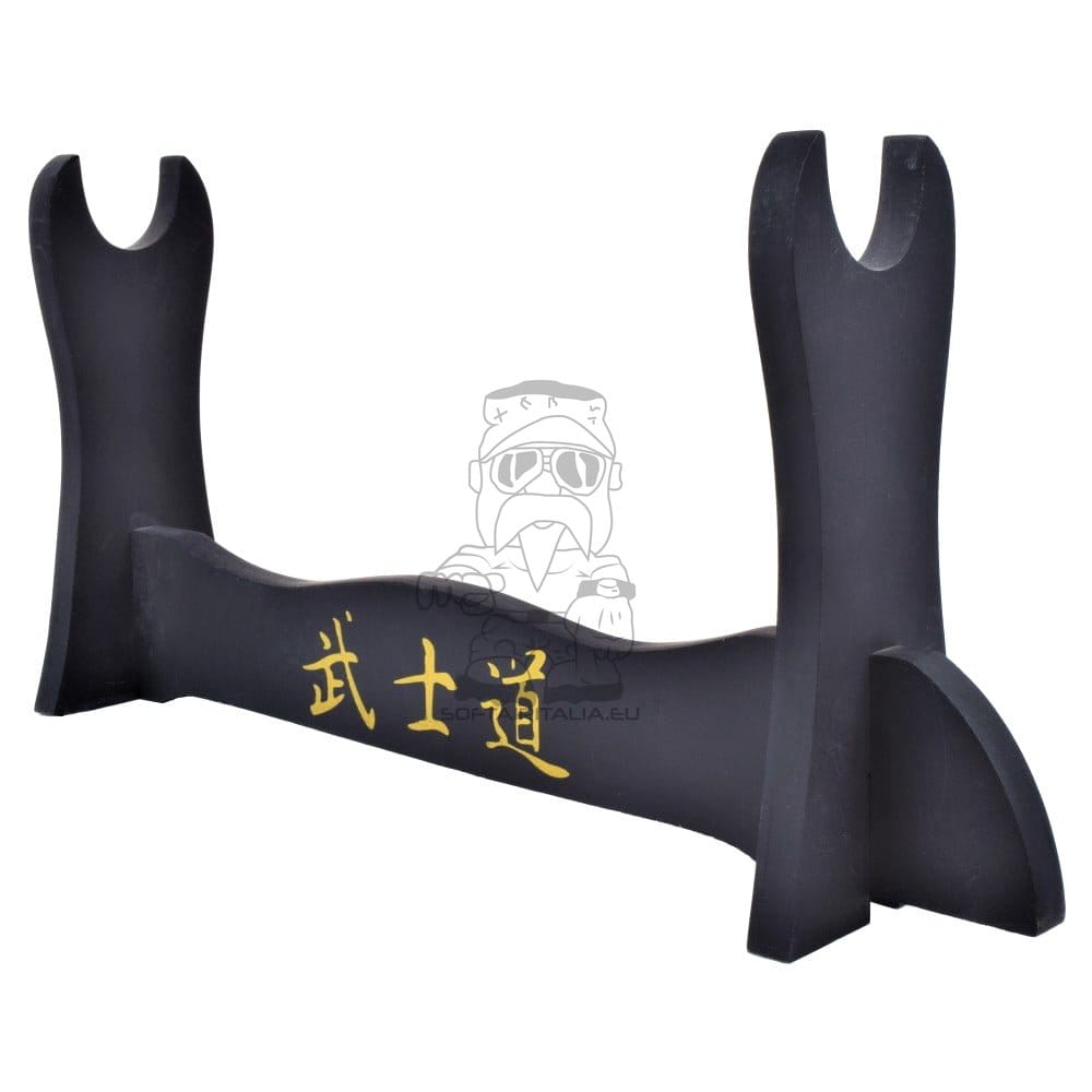 Stand da tavolo per katana in legno nero