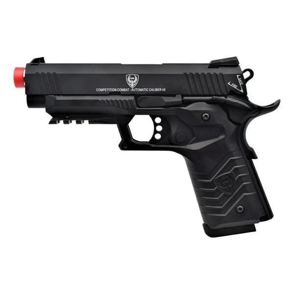 Pistola a gas scarrellante Hg-171 Tactical 1911 nera di HFC