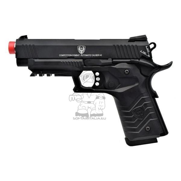 Pistola a gas scarrellante Hg-171 Tactical 1911 nera di HFC