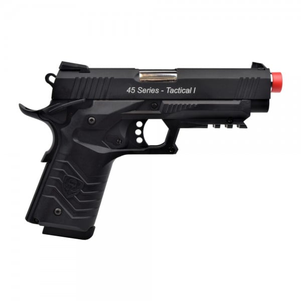 Pistola a gas scarrellante Hg-171 Tactical 1911 nera di HFC