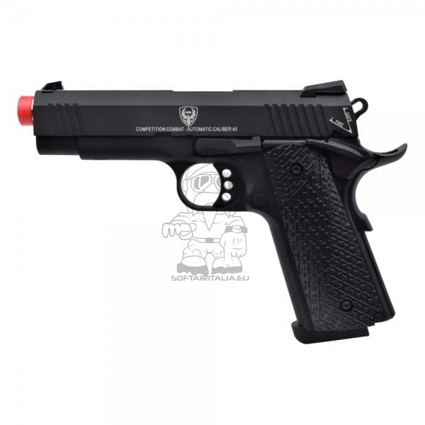 Pistola a gas scarrellante Hg-171 Tactical 1911 nera di HFC