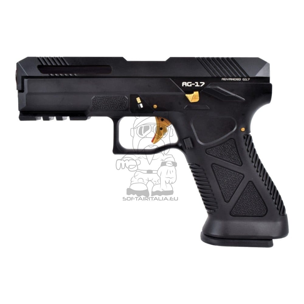 Pistola a gas G17 nera di HFC