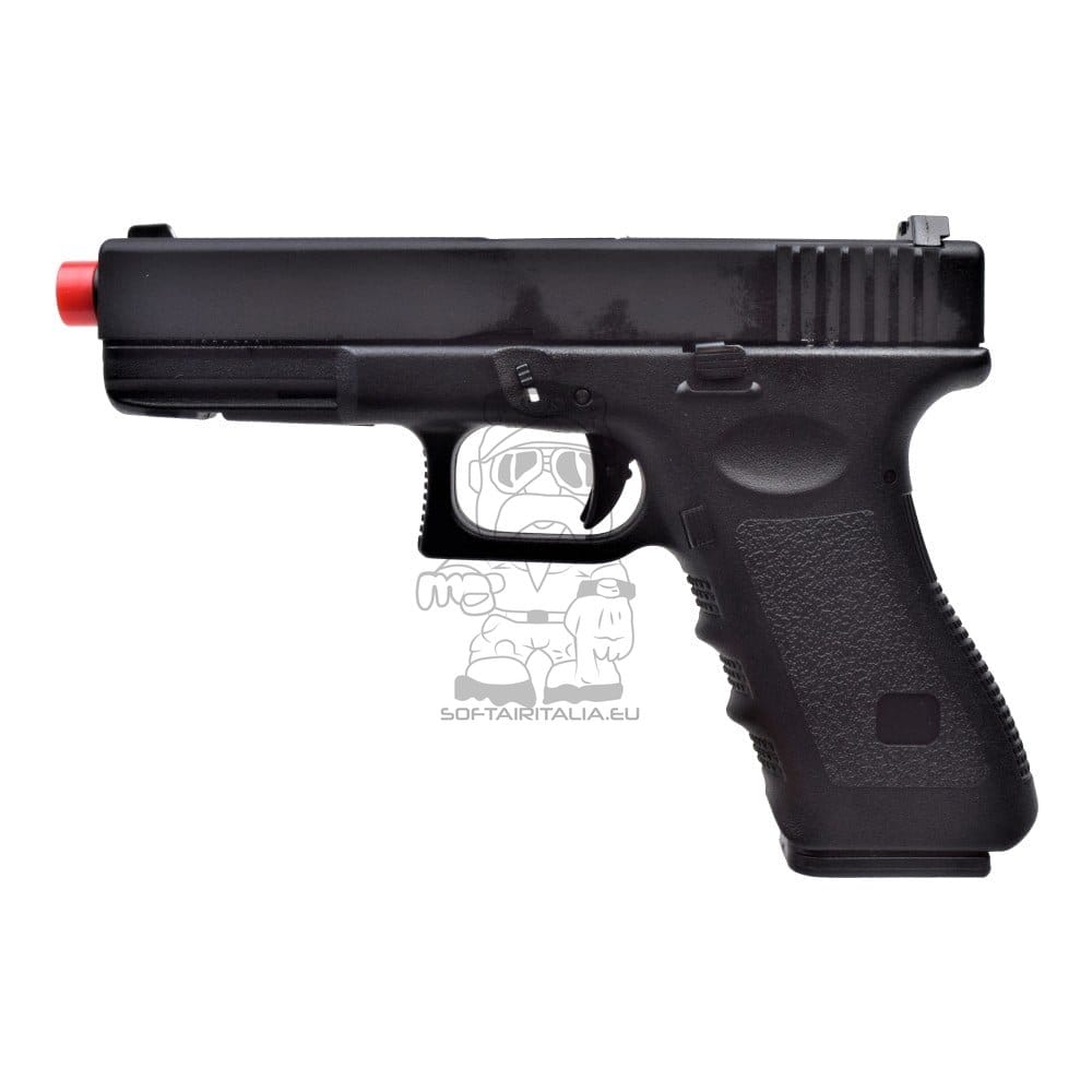 Pistola a gas G17 Half Metal nera di HFC