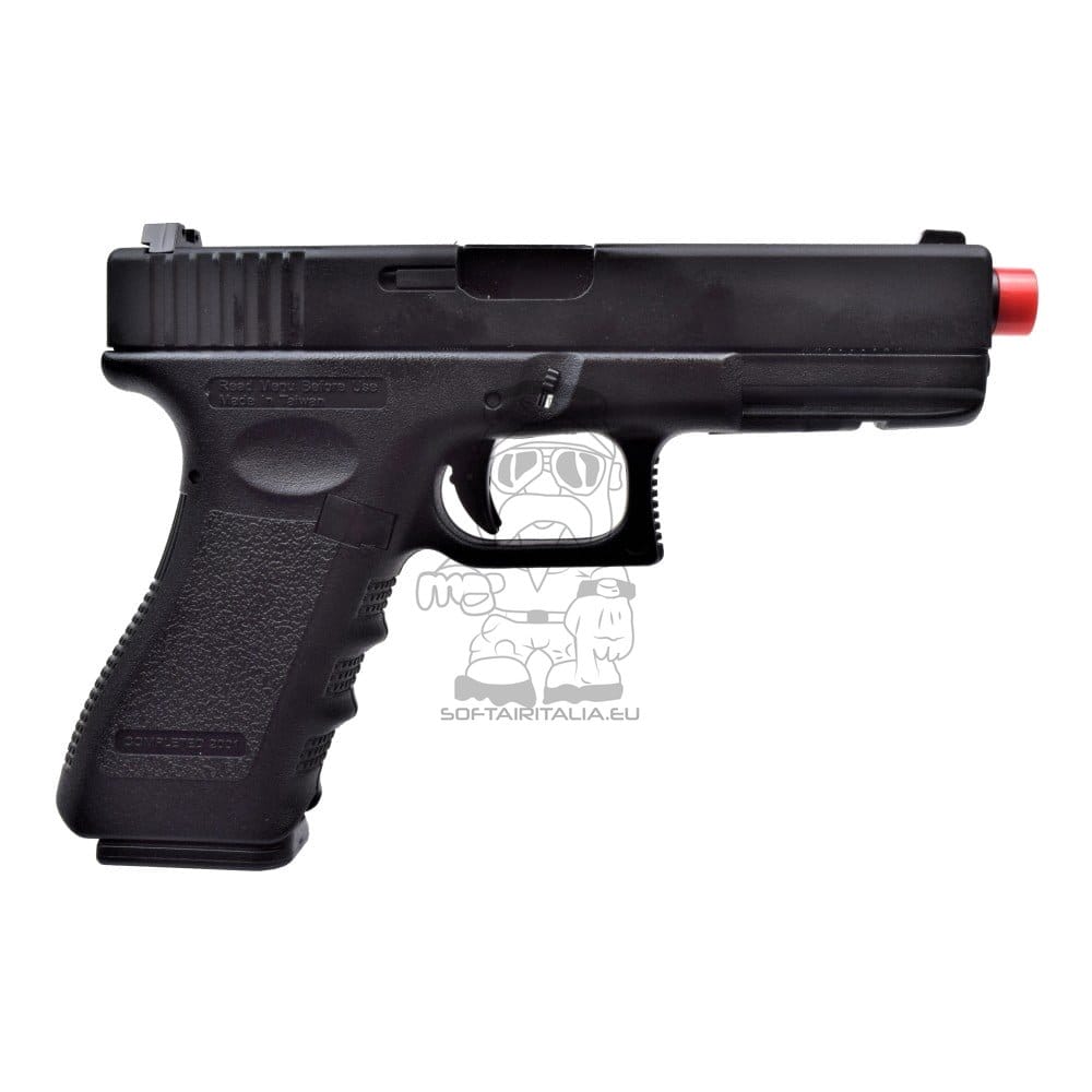 Pistola a gas G17 Half Metal nera di HFC
