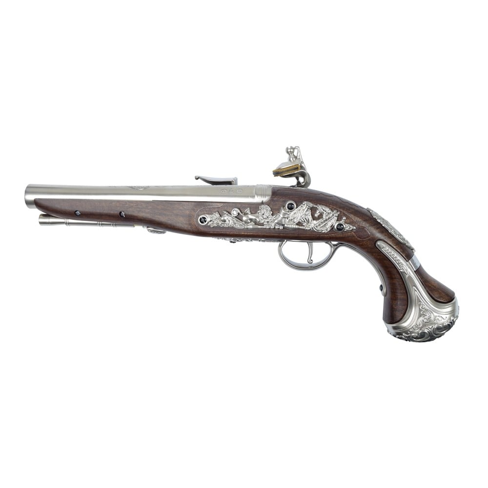 Pistola a gas Flintlock "George Washington" argento di HFC