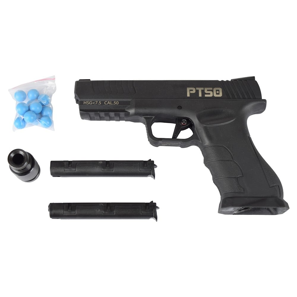 Pistola a CO2 calibro .50 PT50 nera