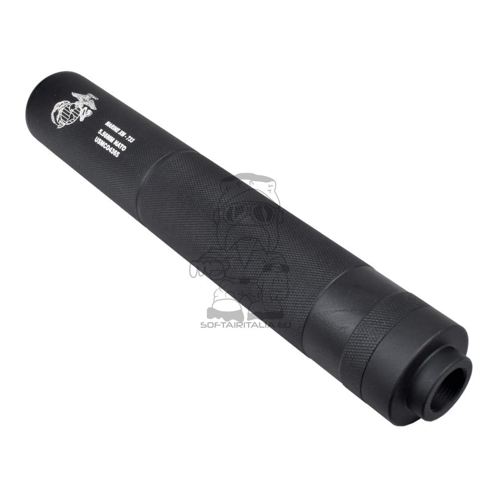 Silenziatore tipo R in alluminio 200mm x 30mm di CYMA