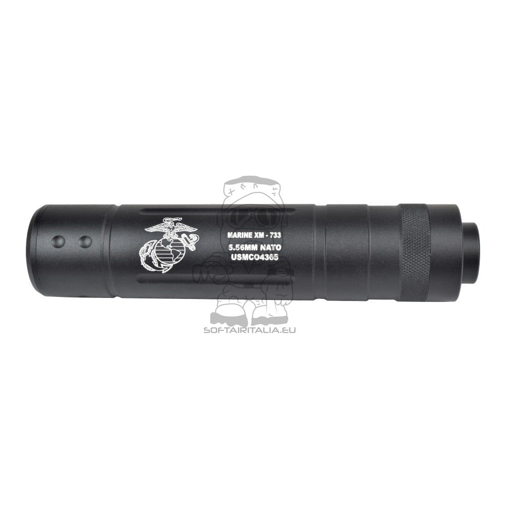 Silenziatore tipo R 145mm x 30mm di CYMA