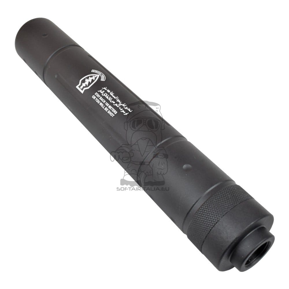 Silenziatore tipo D 195mm x 30mm di CYMA