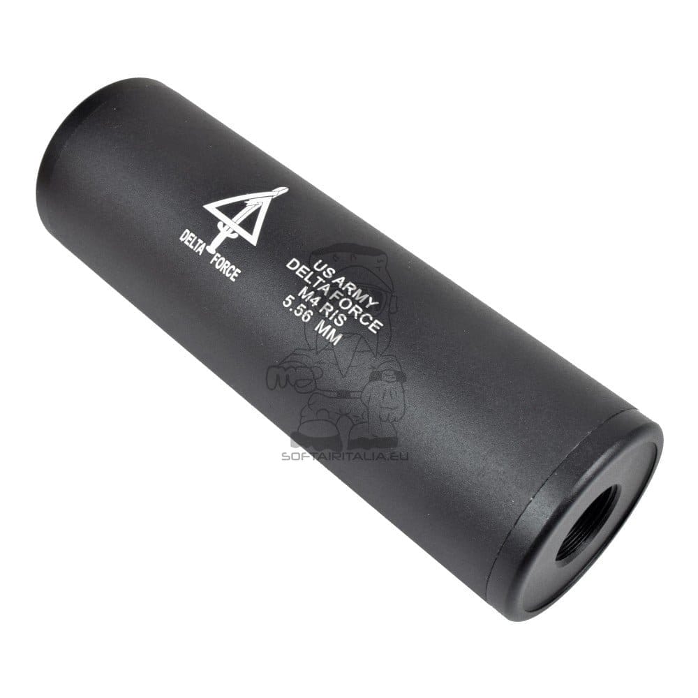 Silenziatore tipo E in alluminio 110x35mm di CYMA