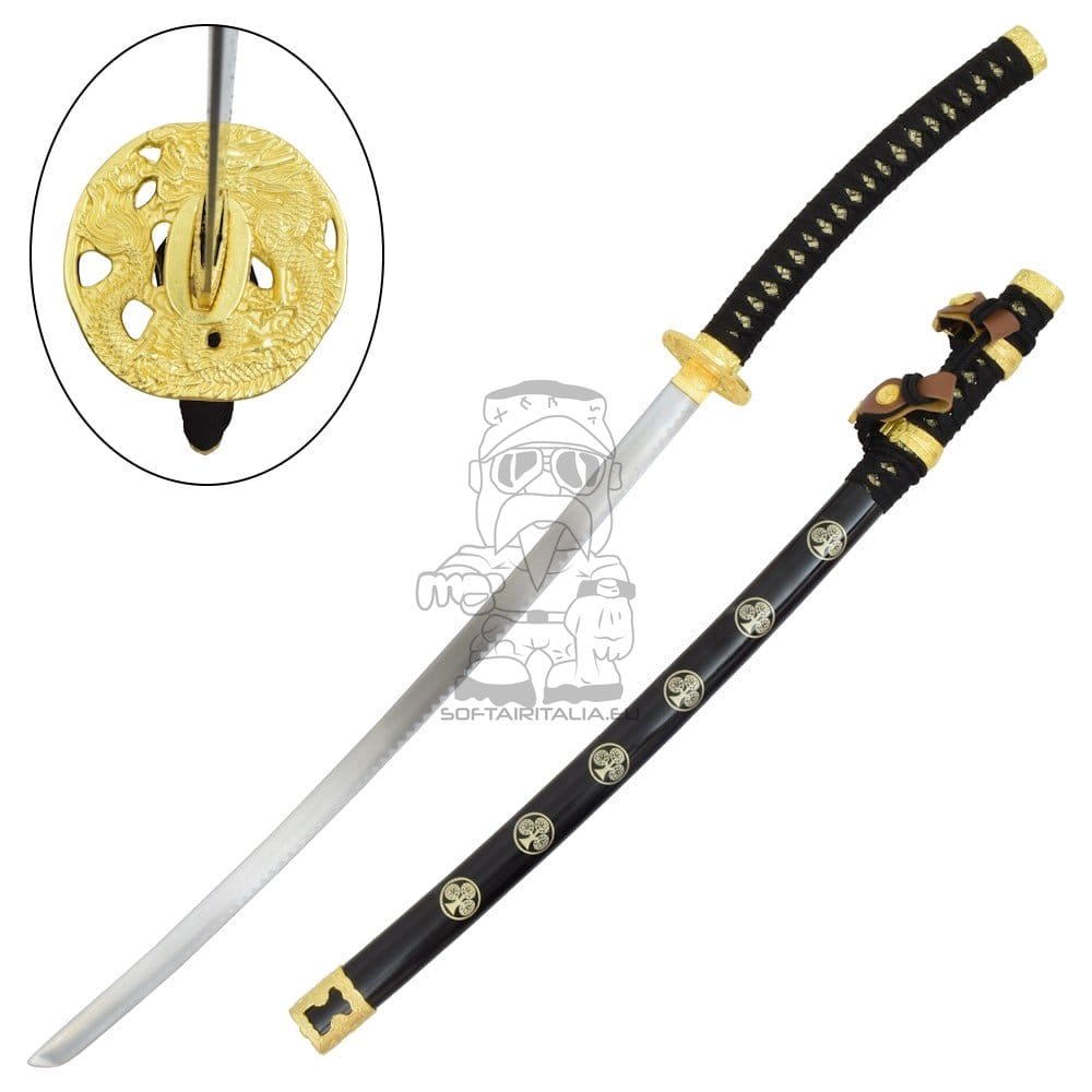 Katana ornamentale nera