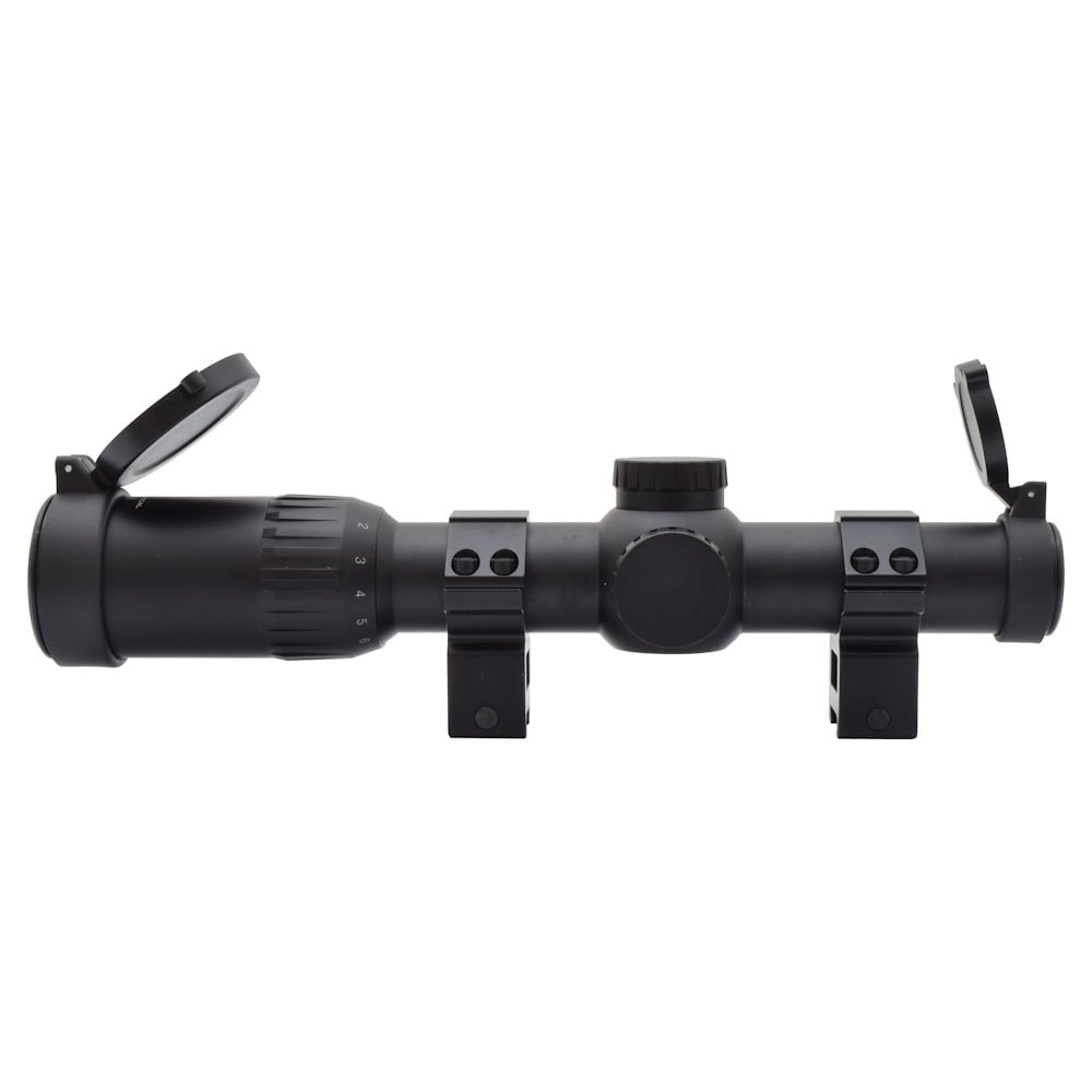 Ottica Long Eye Relief Zoom 1-8x24mm Nera di JS-TACTICAL