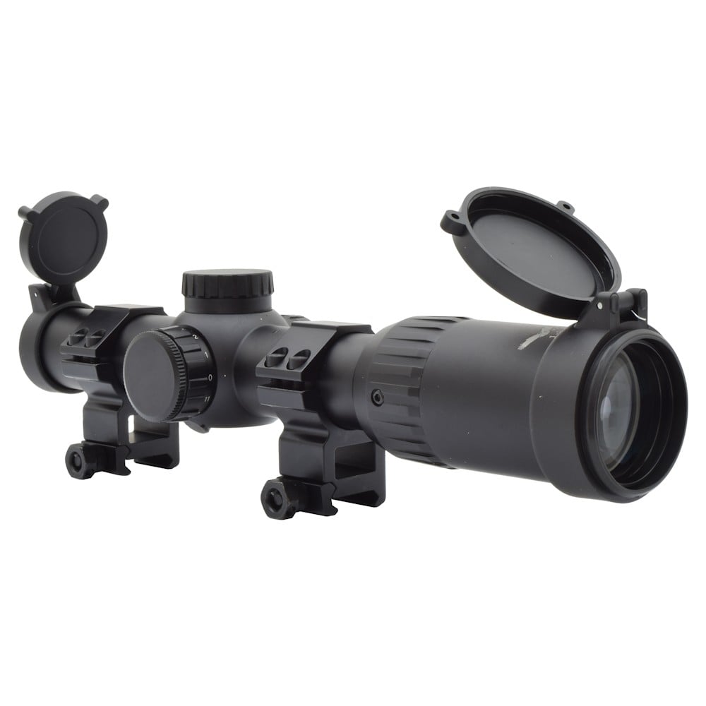 Ottica Long Eye Relief Zoom 1-8x24mm Nera di JS-TACTICAL