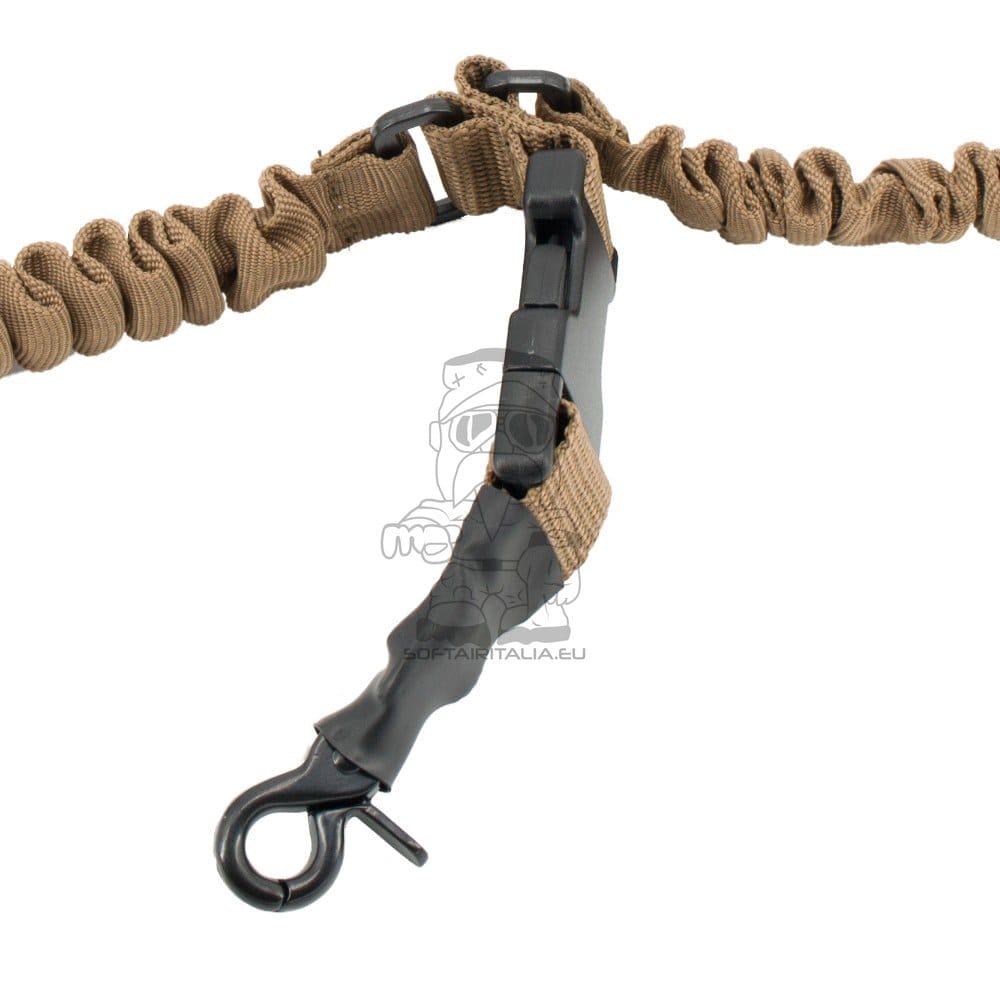 Cinghia a 1 punto Bungee Coyote Brown di JS-TACTICAL