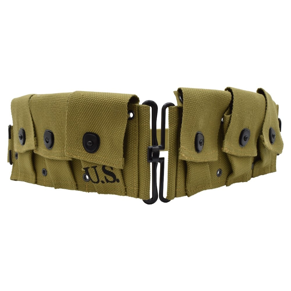 Cinturone porta cartucce M-1/Springfield WWII Khaki di JS-TACTICAL