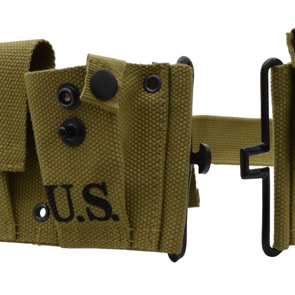 Cinturone porta cartucce M-1/Springfield WWII Khaki di JS-TACTICAL