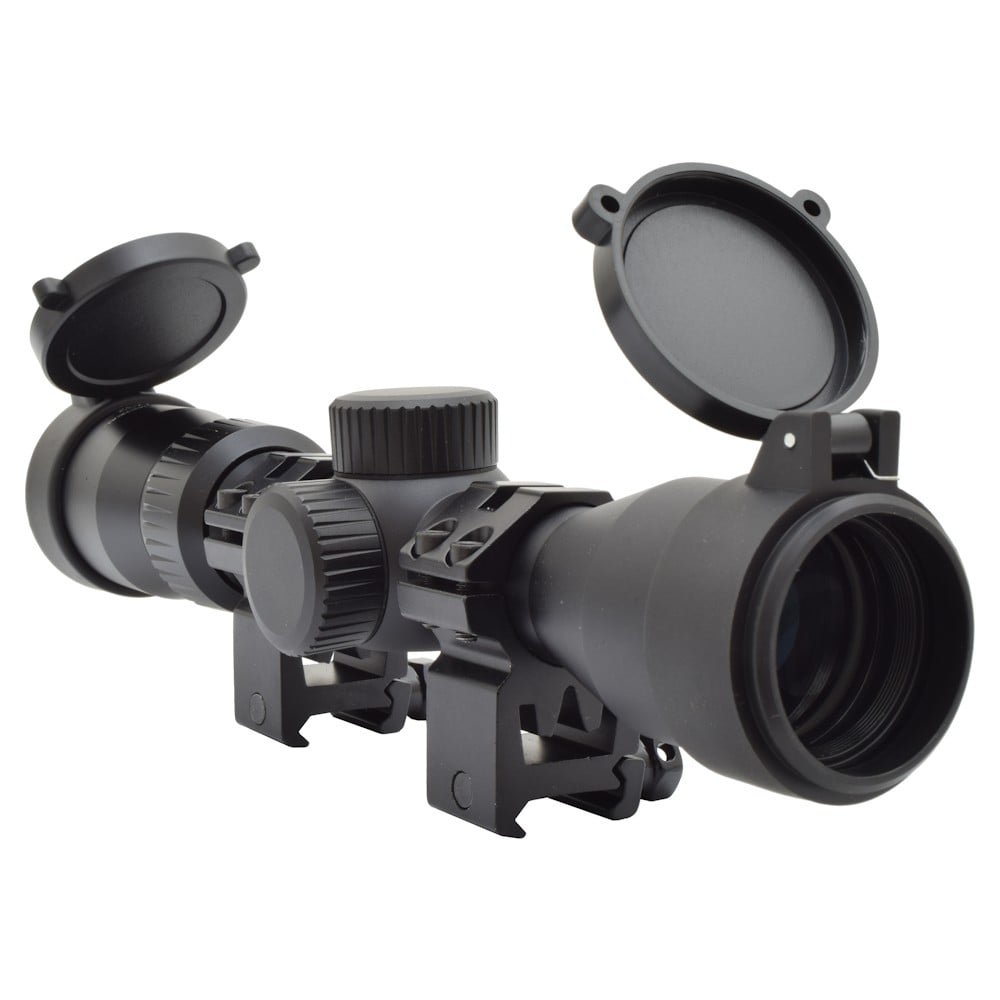 Ottica Long Eye Relief Zoom 2X-7X Lente 32mm nera di JS-TACTICAL
