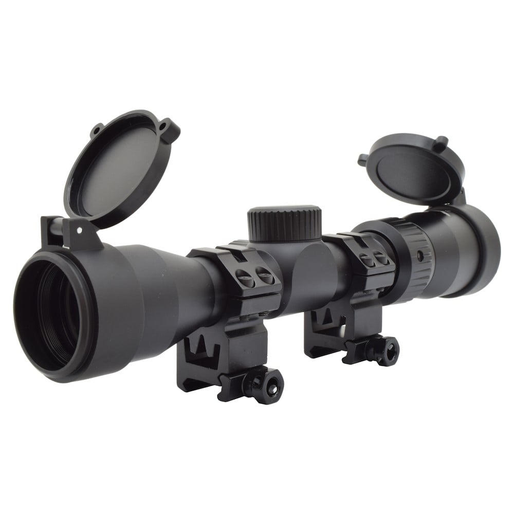 Ottica Long Eye Relief Zoom 2X-7X Lente 32mm nera di JS-TACTICAL