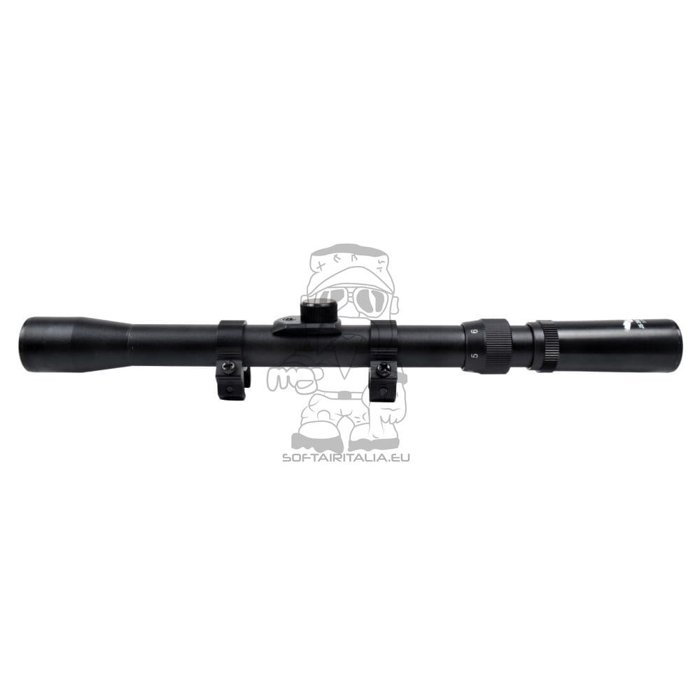 Ottica con lente 20mm zoom 3X-7X e attacco 11mm di JS-TACTICAL