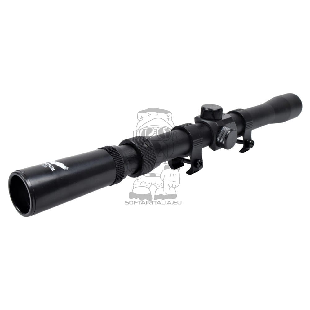 Ottica con lente 20mm zoom 3X-7X e attacco 11mm di JS-TACTICAL