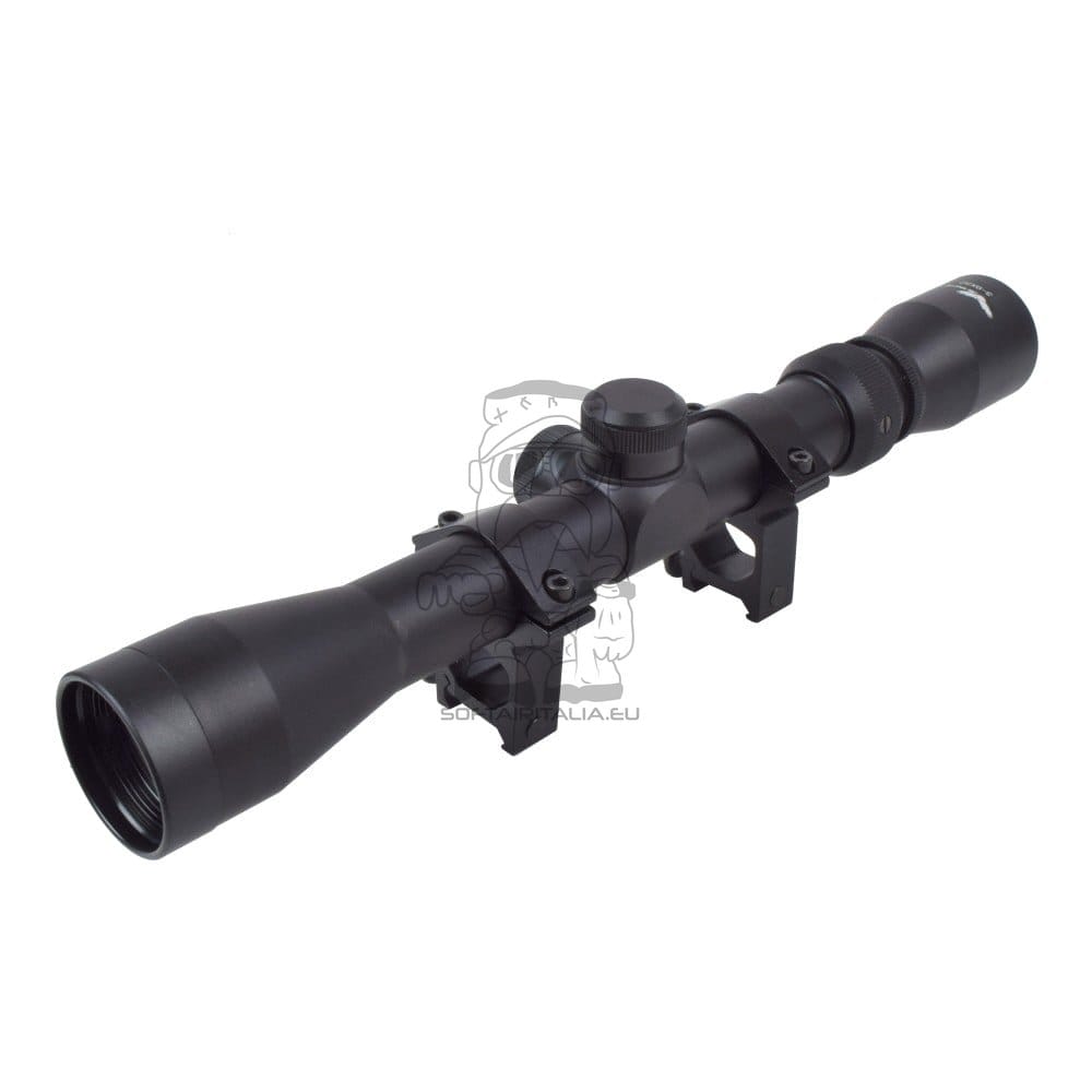 Ottica con lente da 32mm e zoom 3X-9X nera di JS-TACTICAL