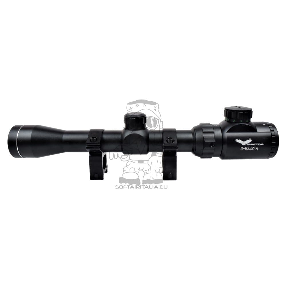 Ottica 3-9X32 illuminata per softair di JS-TACTICAL
