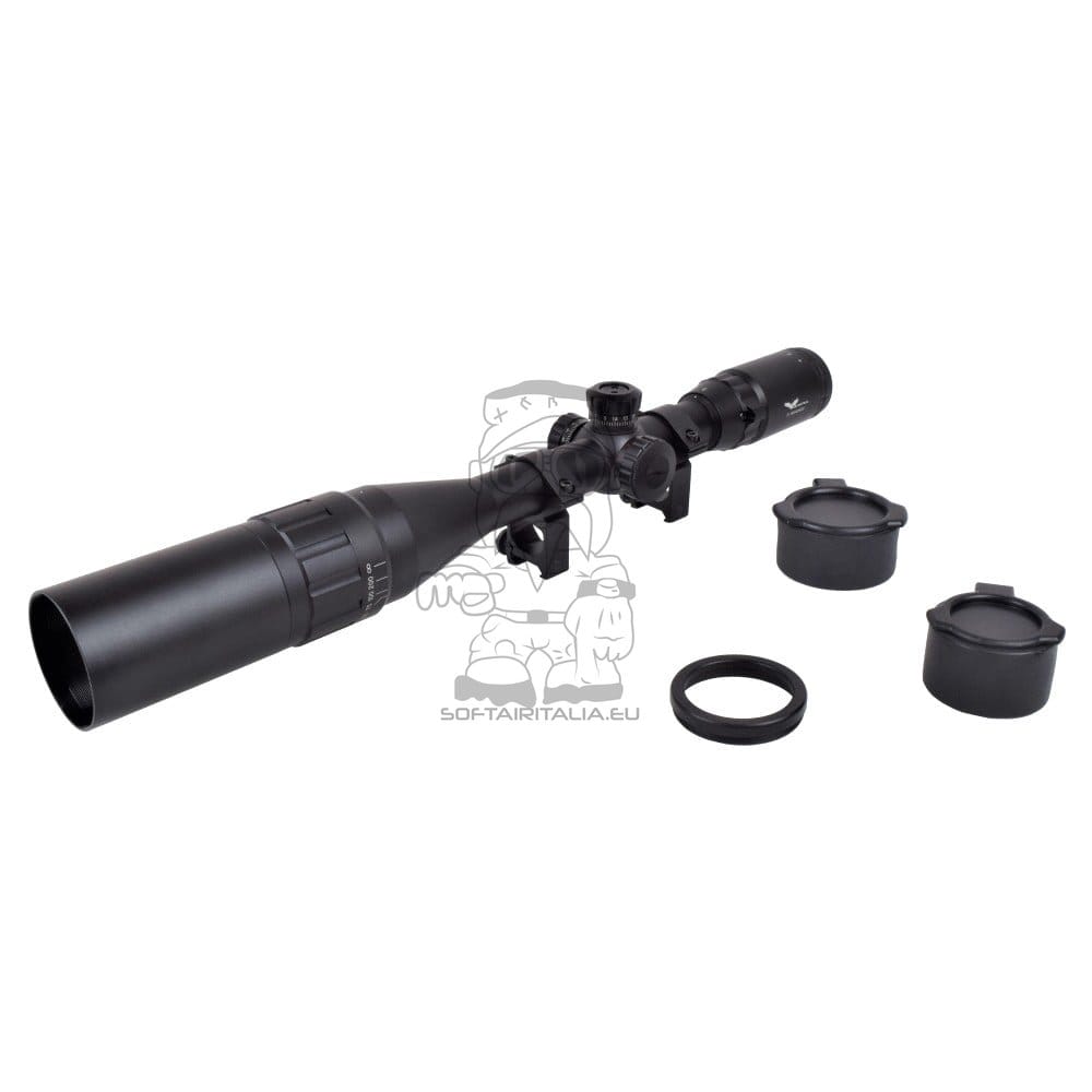 Ottica zoom 3-9x lente 40mm nera di JS-TACTICAL