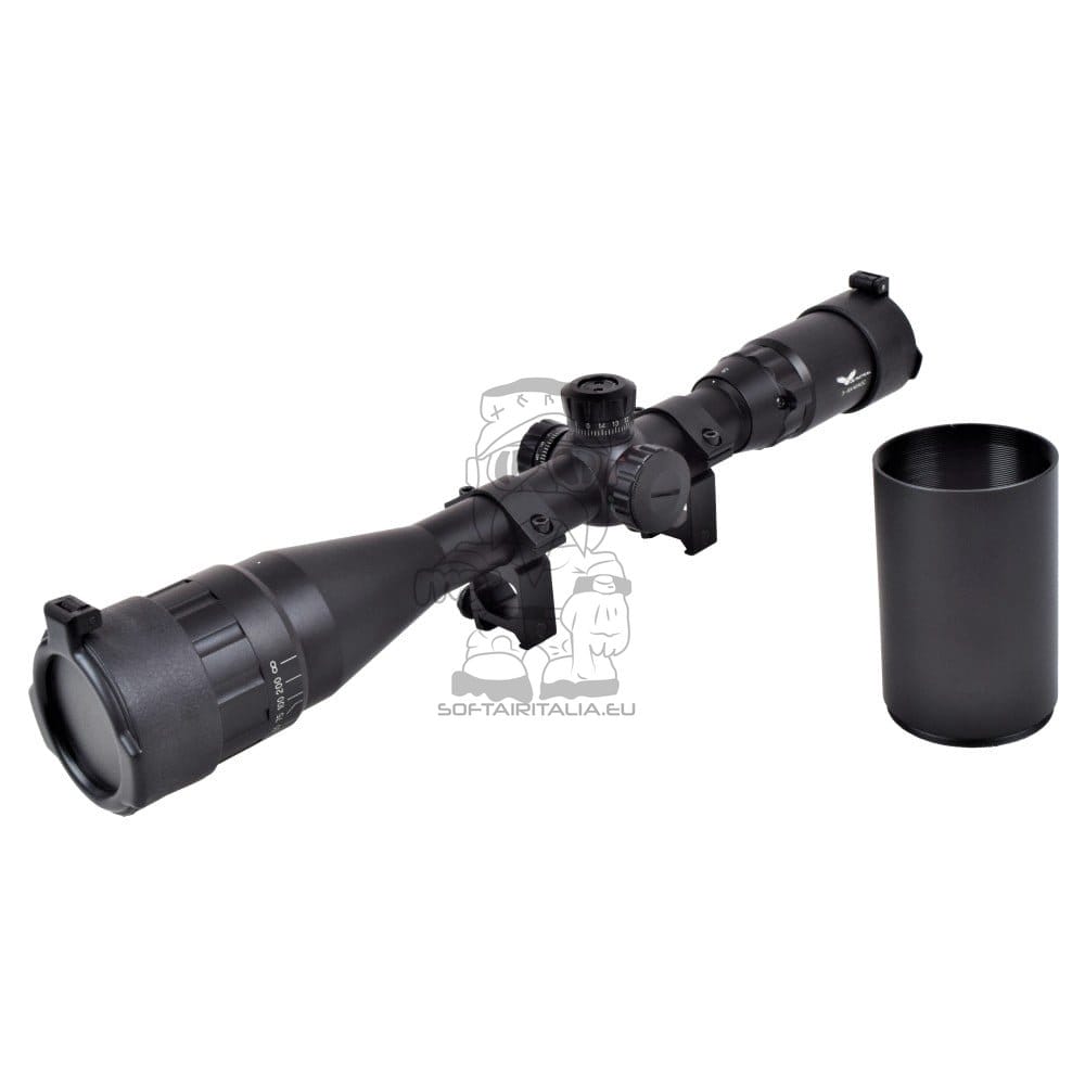 Ottica zoom 3-9x lente 40mm nera di JS-TACTICAL