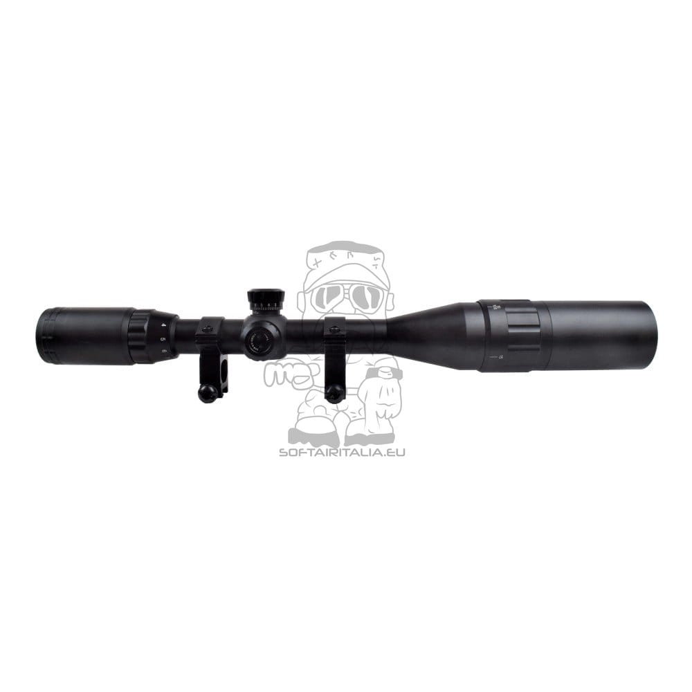Ottica zoom 3-9x lente 40mm nera di JS-TACTICAL