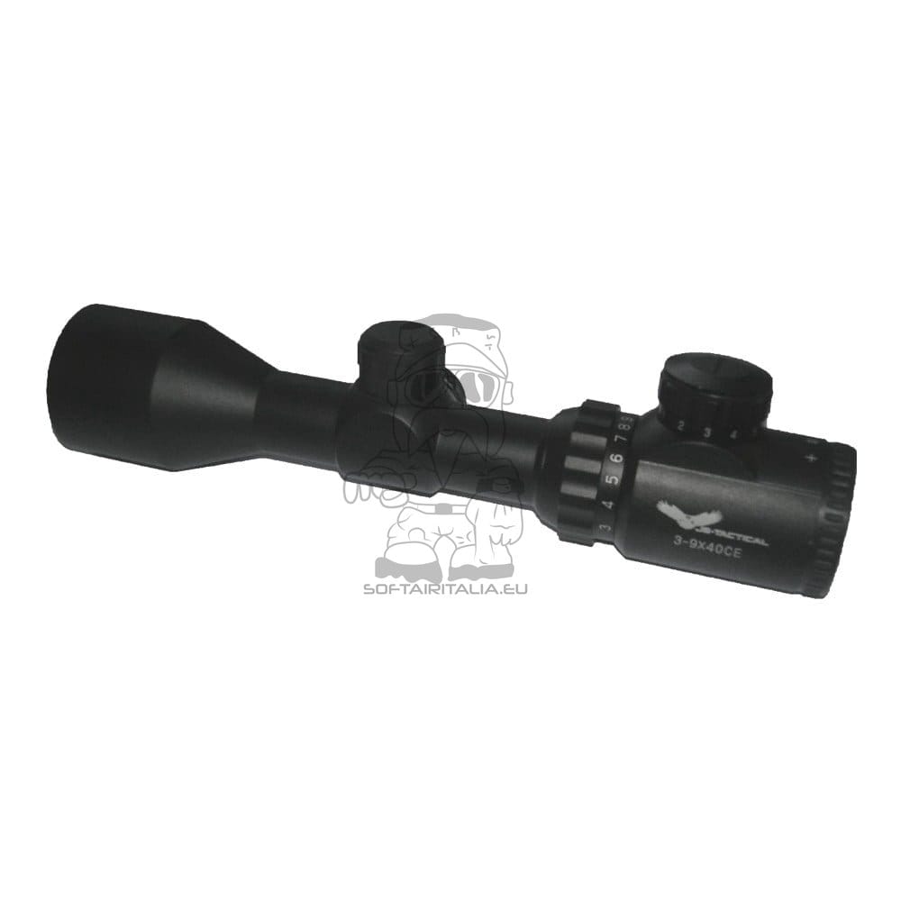 Ottica con zoom 3-9x e lente da 40mm di JS-TACTICAL