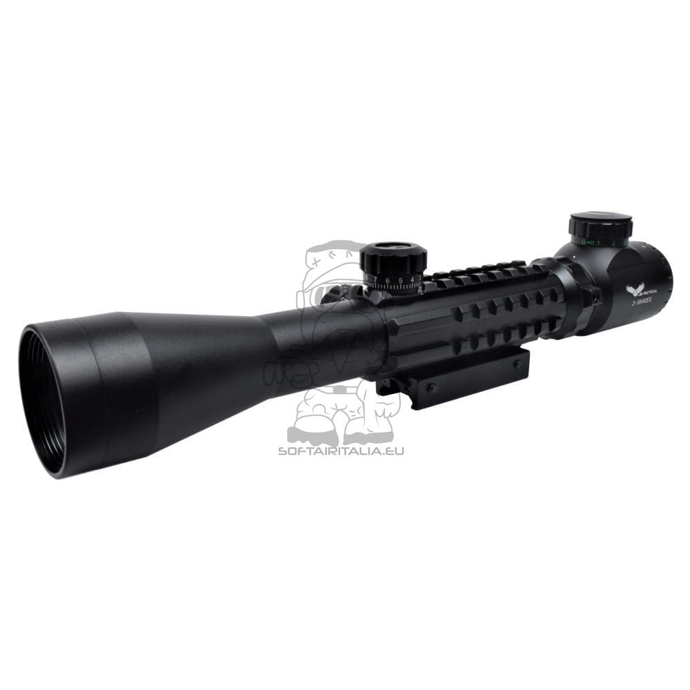 Ottica illuminata 3-9x40 con slitte di JS-TACTICAL