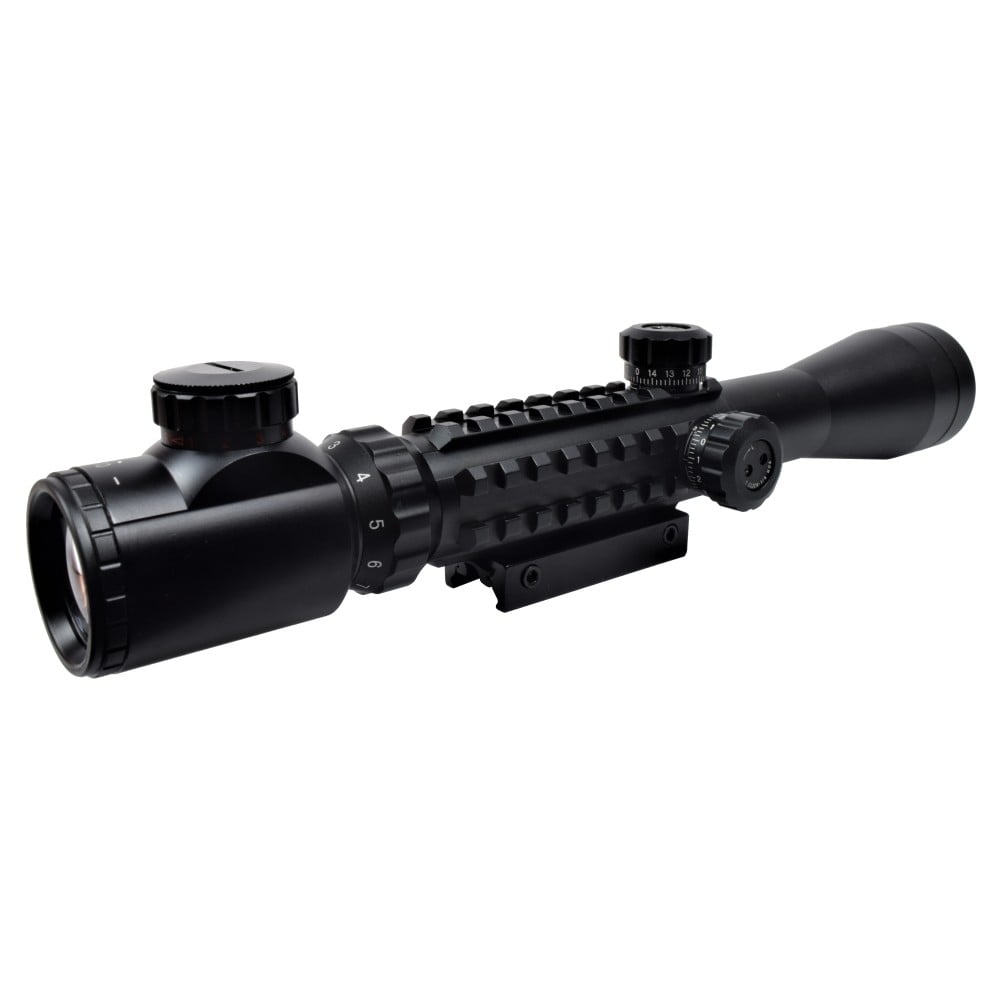 Ottica illuminata 3-9x40 con slitte di JS-TACTICAL