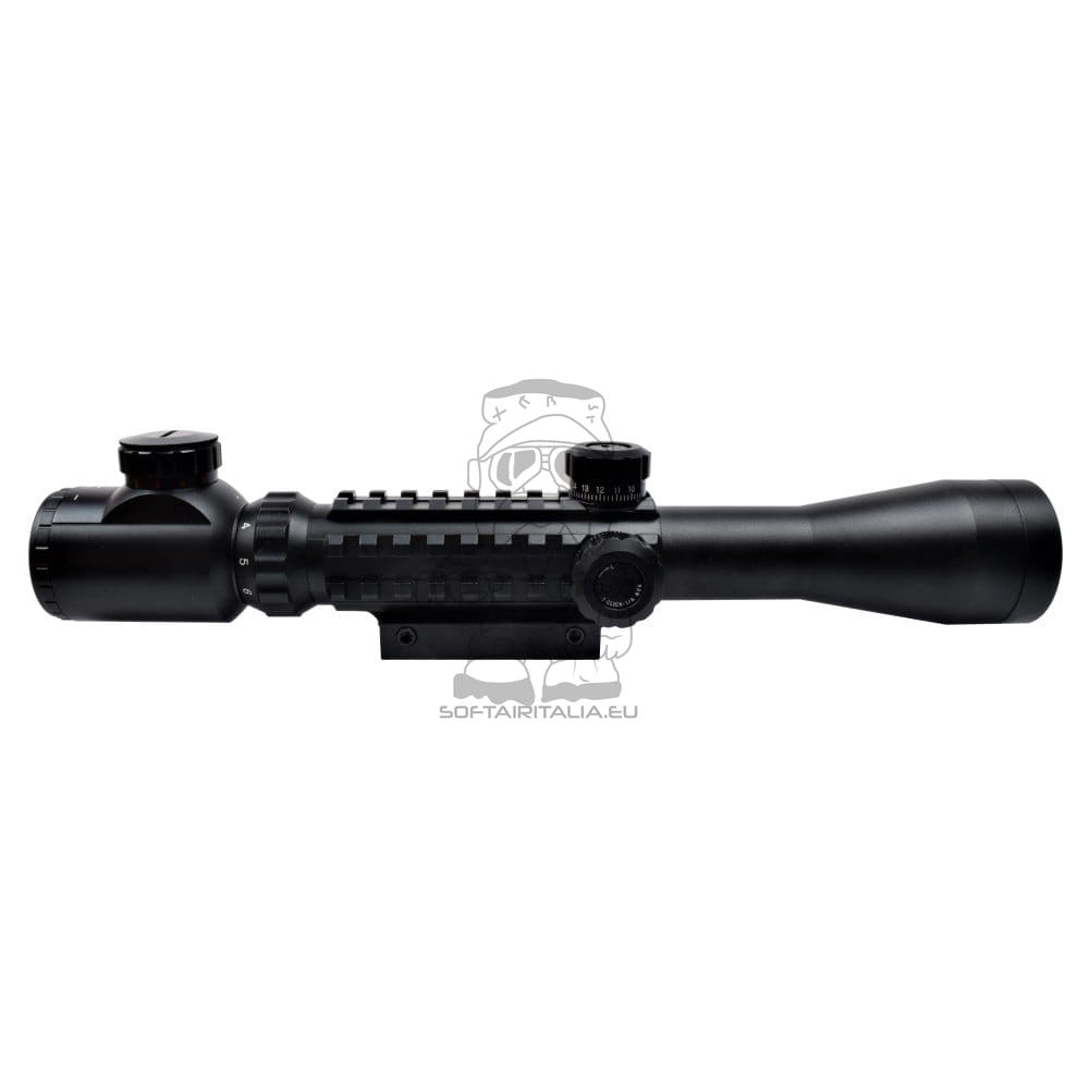 Ottica illuminata 3-9x40 con slitte di JS-TACTICAL