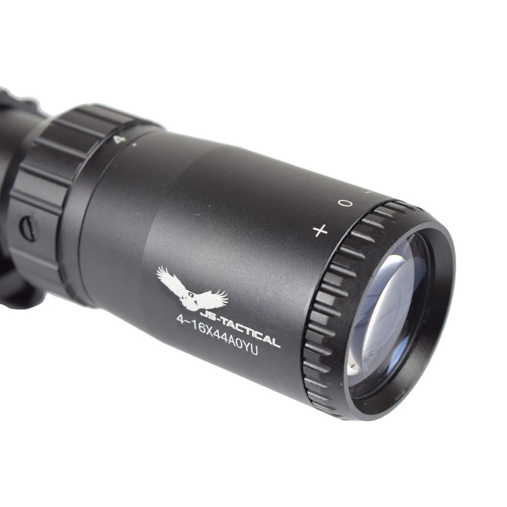 Ottica illuminata zoom 4x-16x lente 44mm nera di JS-TACTICAL