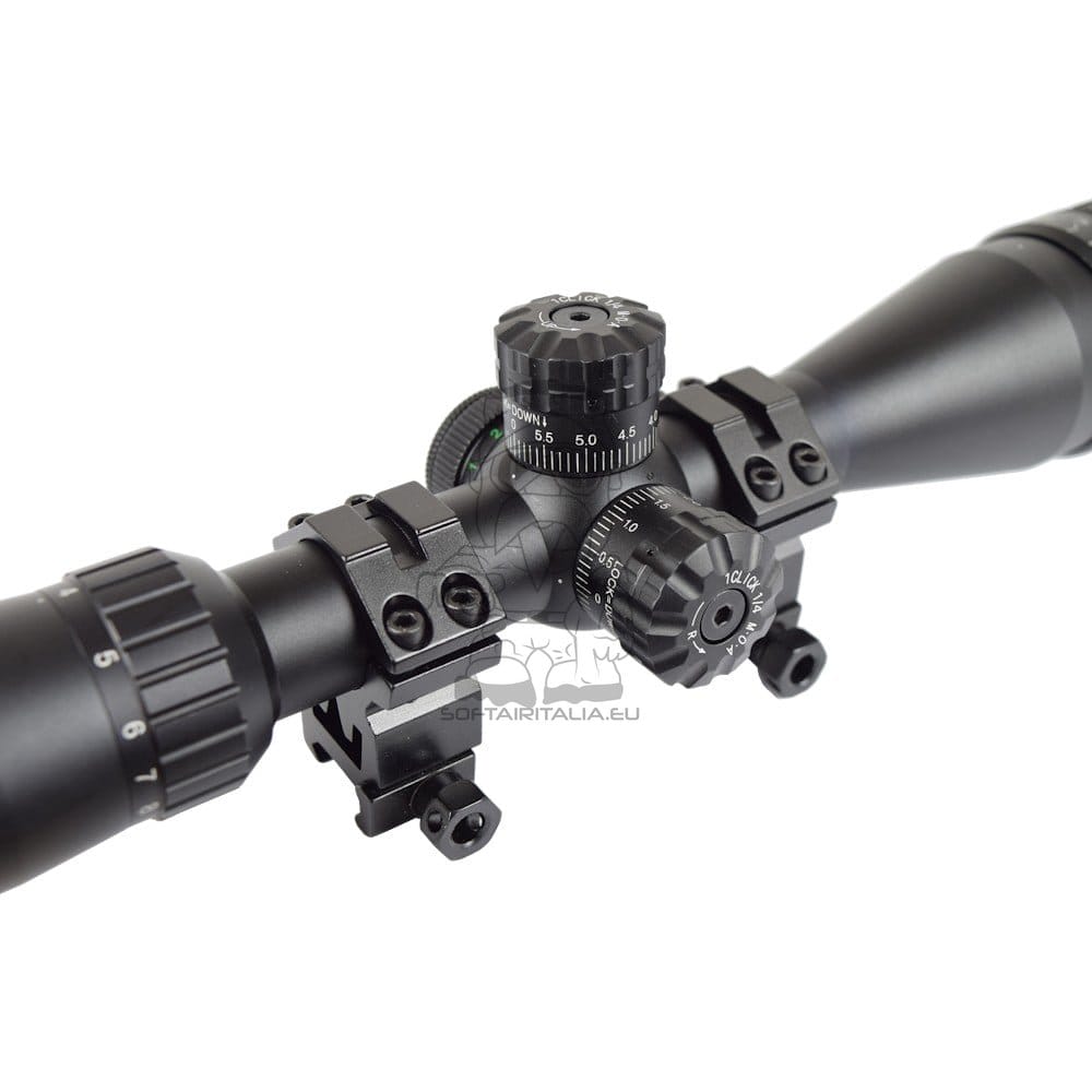 Ottica illuminata zoom 4x-16x lente 44mm nera di JS-TACTICAL