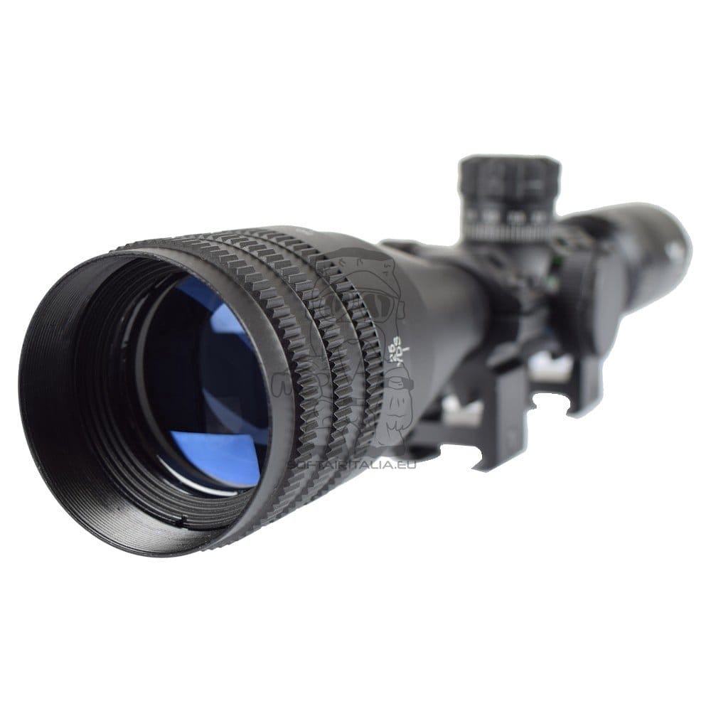 Ottica illuminata zoom 4x-16x lente 44mm nera di JS-TACTICAL