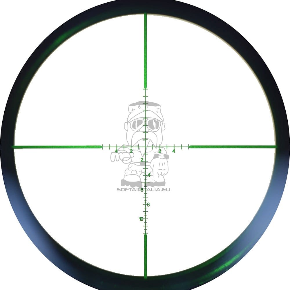Ottica illuminata zoom 4x-16x lente 44mm nera di JS-TACTICAL