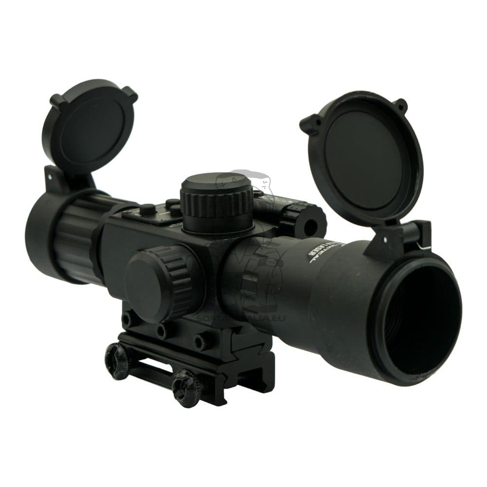 Ottica compatta 4X con laser rosso di JS-TACTICAL