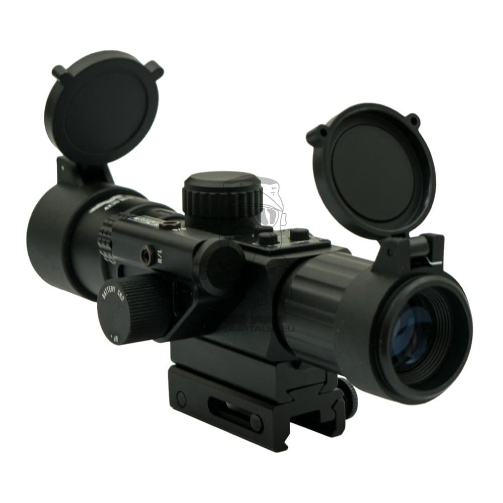 Ottica compatta 4X con laser rosso di JS-TACTICAL