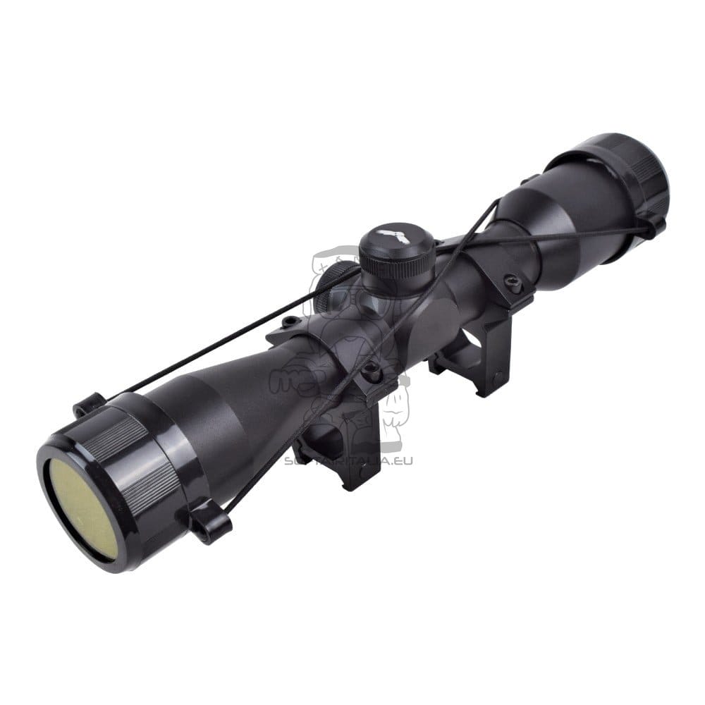 Ottica zoom 4x compatta 32mm nera di JS-TACTICAL