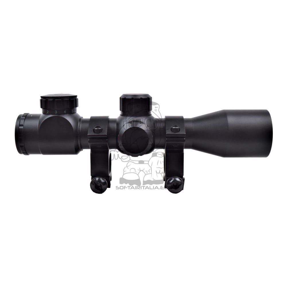 Ottica compatta 4X32 con reticolo illuminato di JS-TACTICAL