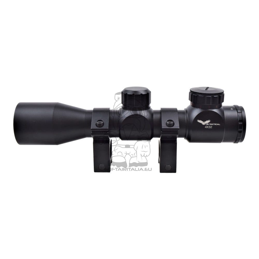 Ottica compatta 4X32 con reticolo illuminato di JS-TACTICAL