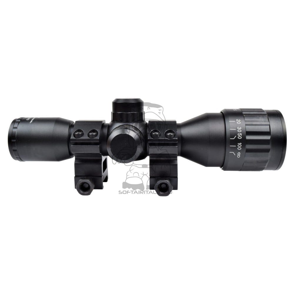 Ottica con zoom 4x e lente da 32mm illuminata di JS-TACTICAL
