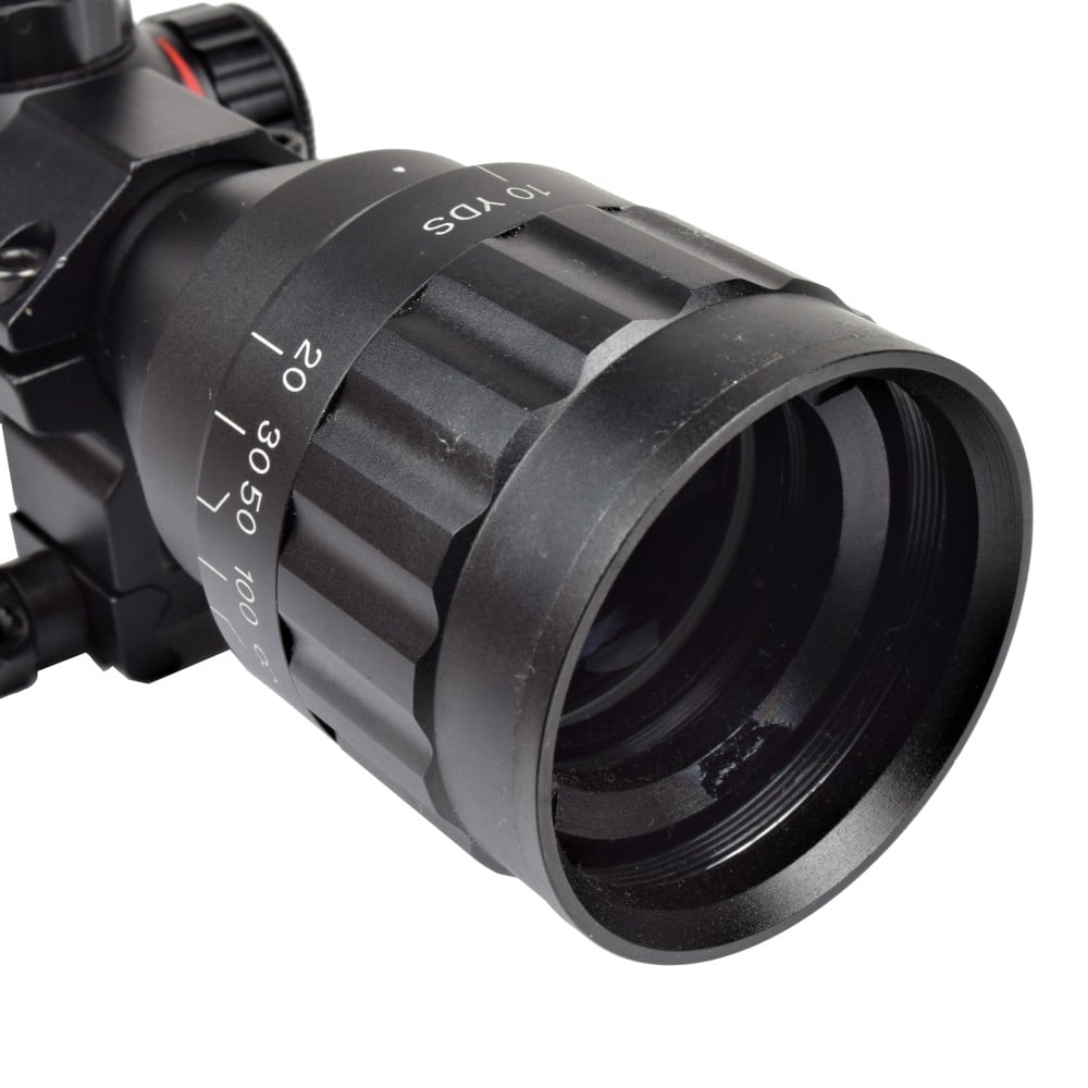 Ottica con zoom 4x e lente da 32mm illuminata di JS-TACTICAL