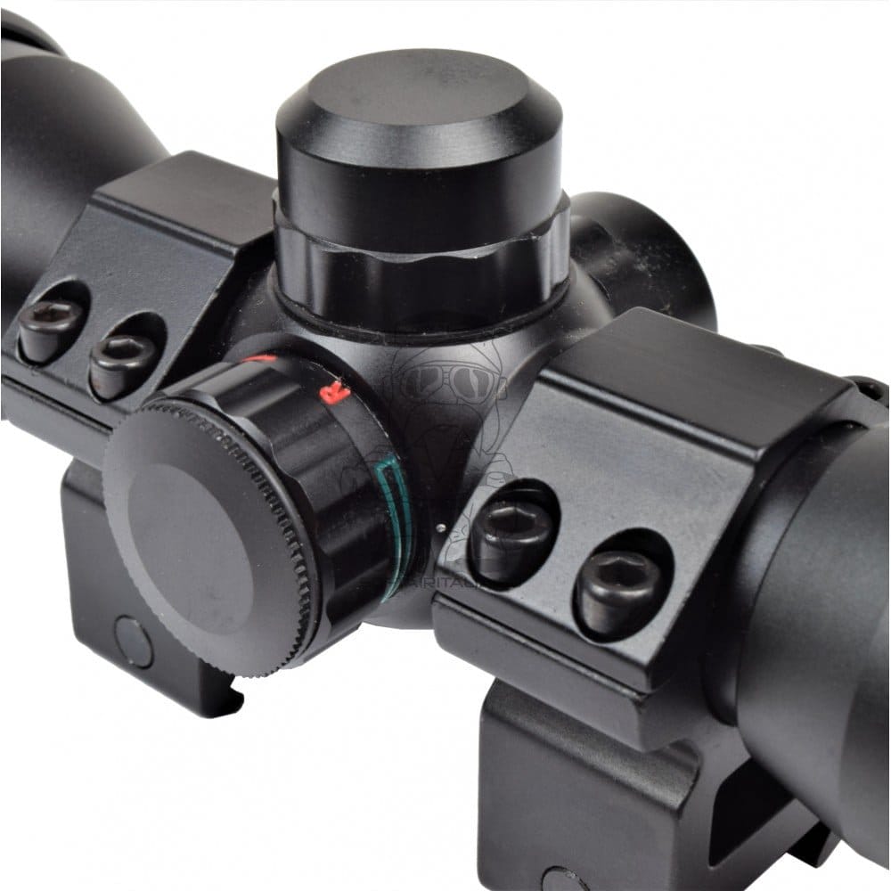 Ottica con zoom 4x e lente da 32mm illuminata di JS-TACTICAL