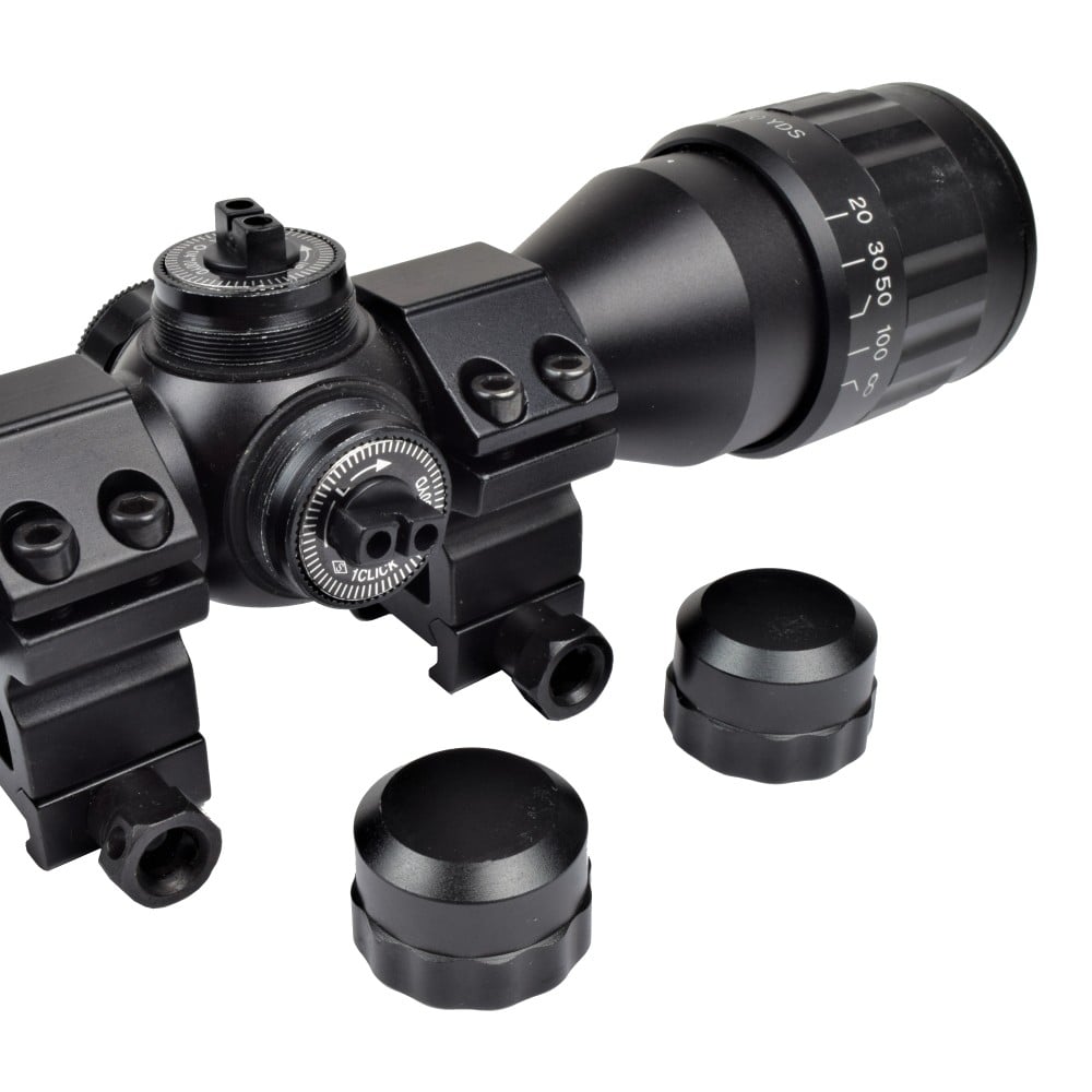 Ottica con zoom 4x e lente da 32mm illuminata di JS-TACTICAL