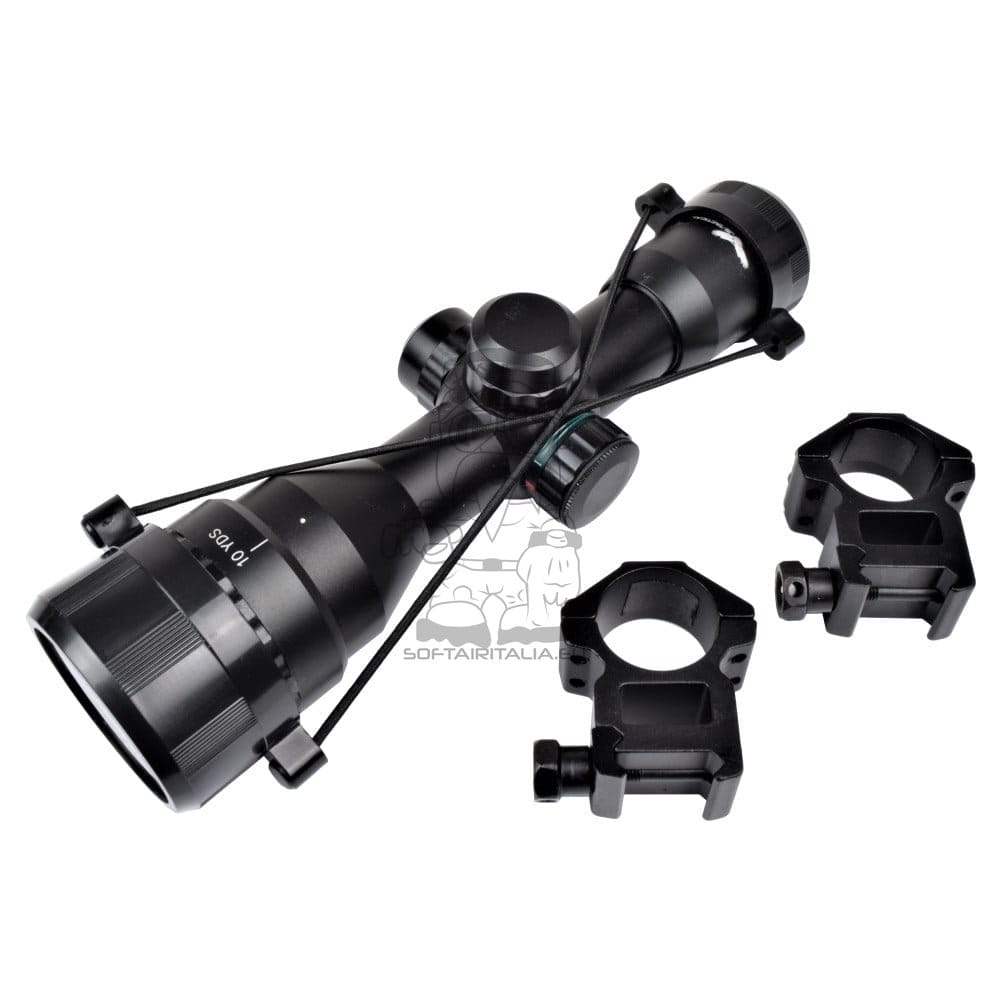 Ottica con zoom 4x e lente da 32mm illuminata di JS-TACTICAL