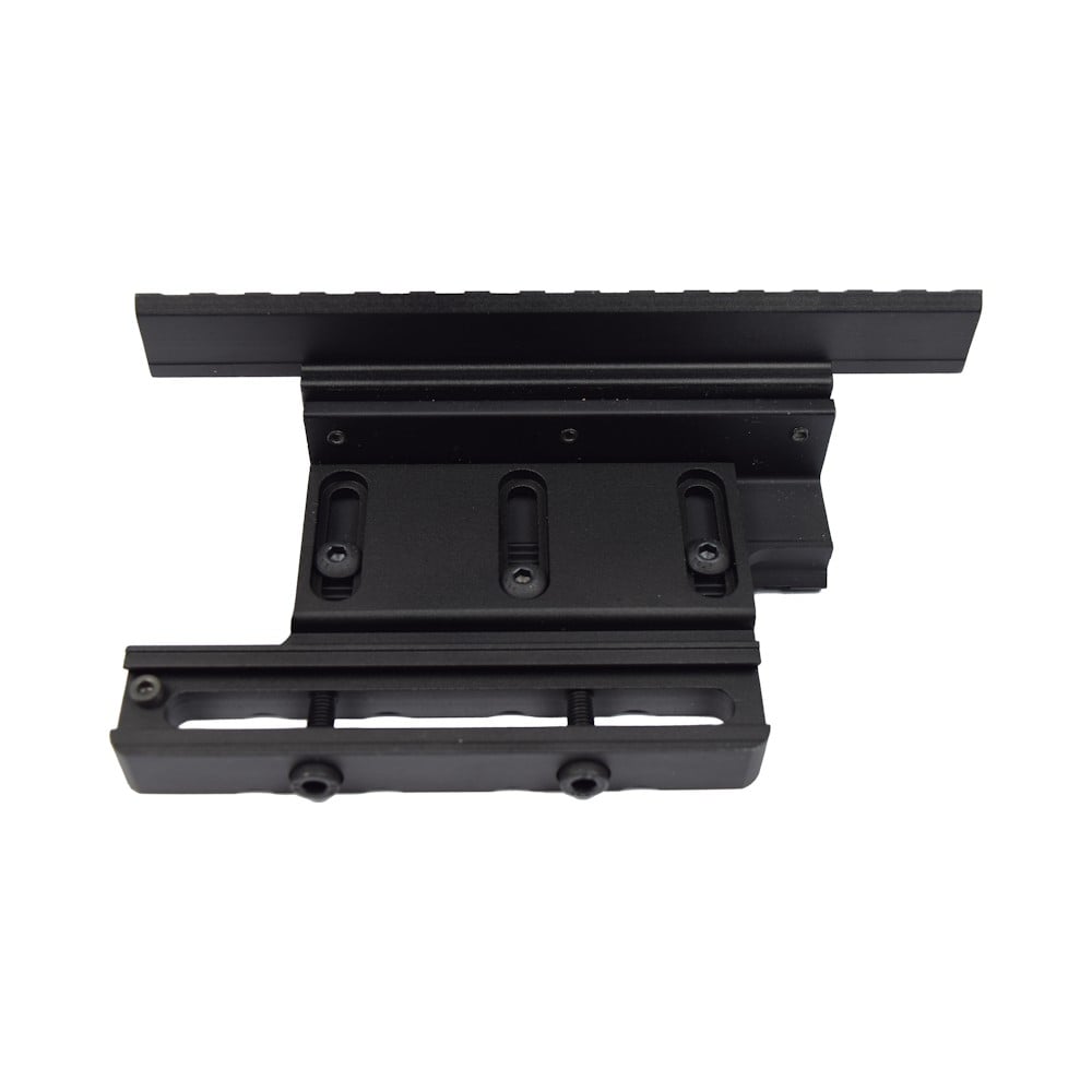 Doppia slitta standard 20mm laterale per AK nero di JS-TACTICAL