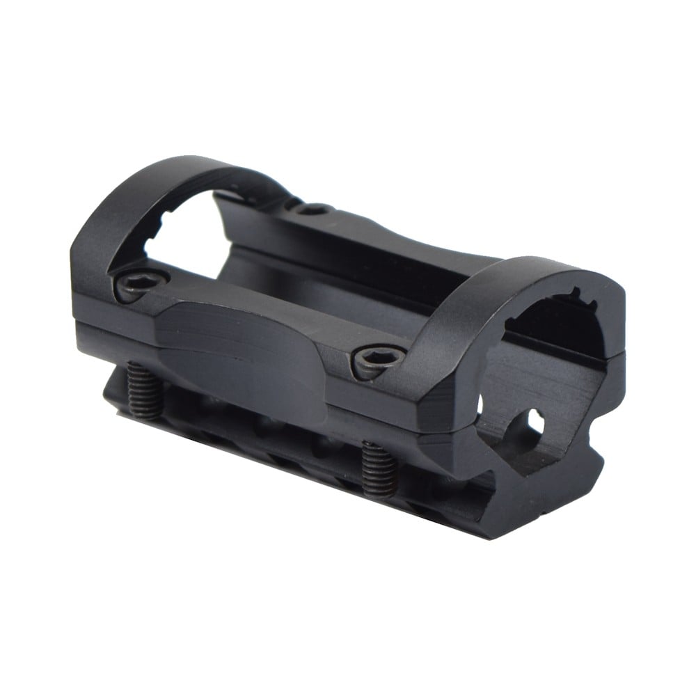 Slitta 20mm per canna esterna nera di JS-TACTICAL