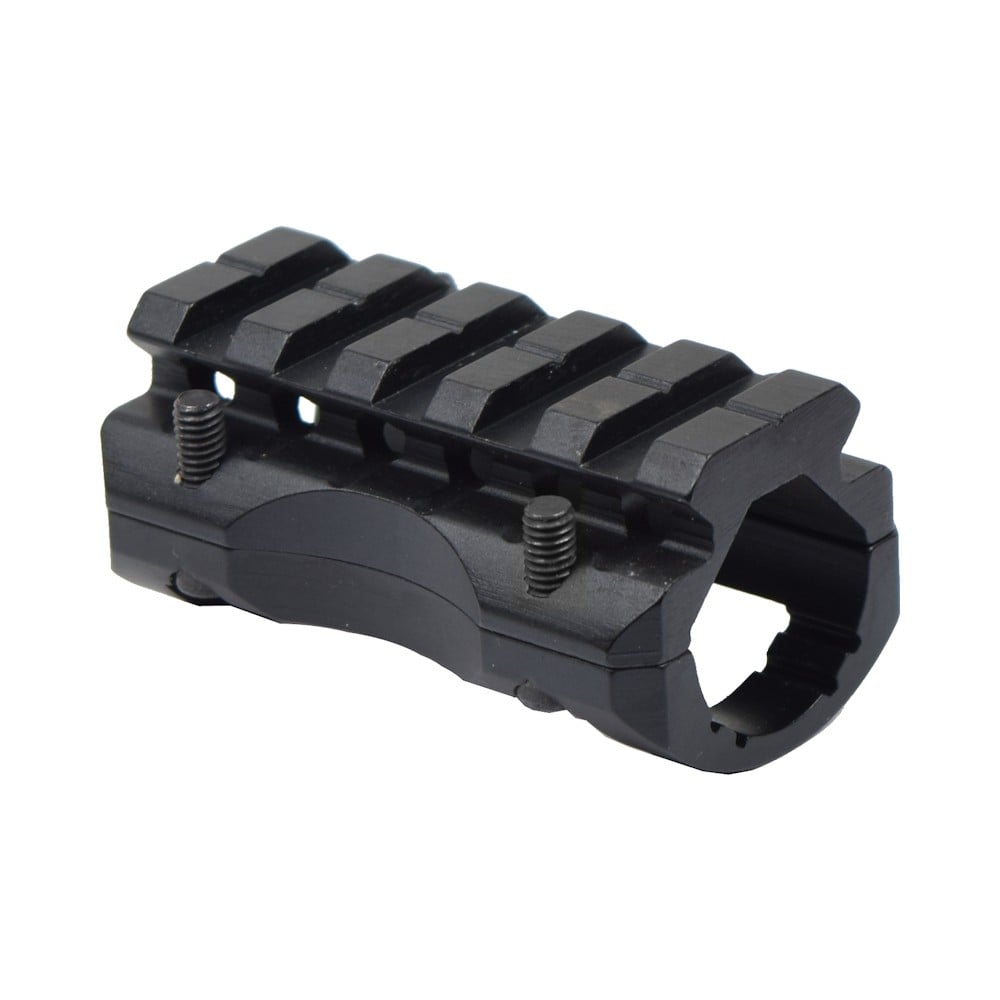 Slitta 20mm per canna esterna nera di JS-TACTICAL